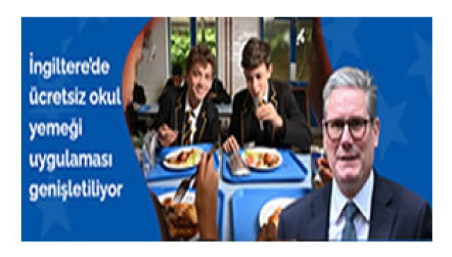 İngiltere’de ücretsiz okul yemeği uygulaması genişletiliyor
