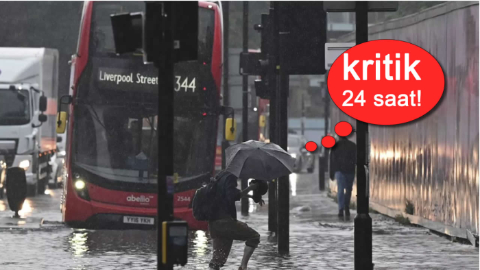 Londra’da Yağış ve Sele Karşı “Sarı” Alarm Verildi